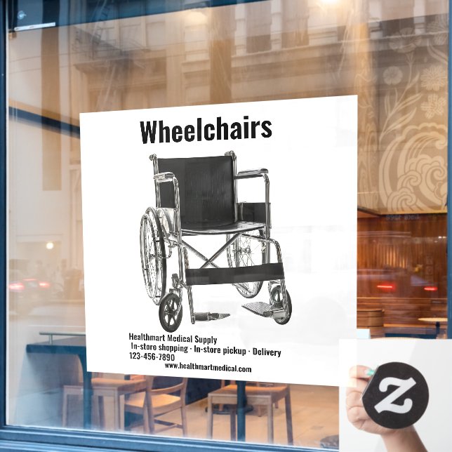 Maßgeschneiderte medizinische Versorgung Shop Roll Fensteraufkleber (Café-Fenster)