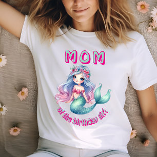Maßgeschneiderte Meerjungfrau Minze Mama Geburtsta T-Shirt