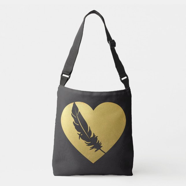 Maßgeschneiderte Mehrdruck-Cross-Body-Bag Tragetaschen Mit Langen Trägern (Vorderseite)
