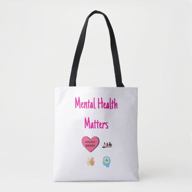 Maßgeschneiderte Mental Health Matches Totbeutel Tasche (Vorderseite)