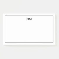 Maßgeschneiderte Mit Monogramm Stationärnotizen