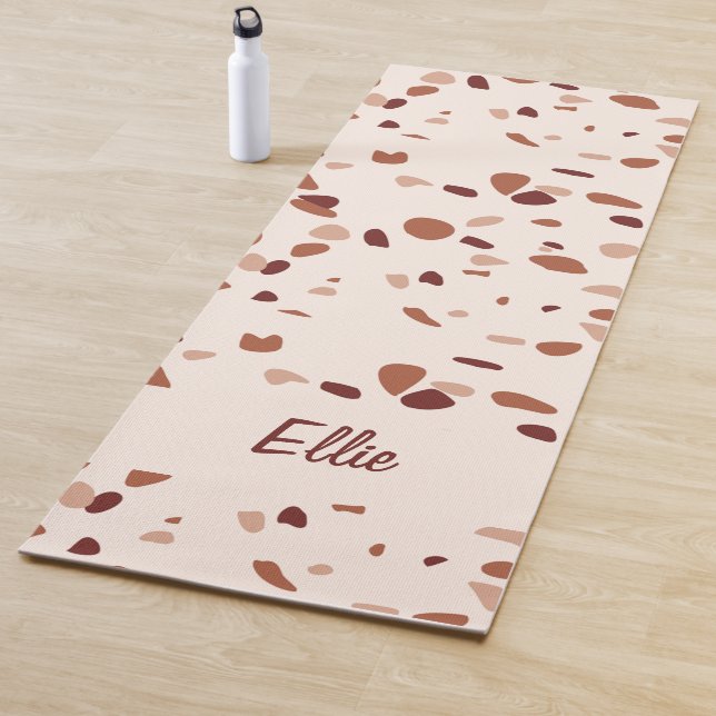 Maßgeschneiderte Modern Boho Terrazzo Muster Yoga  Yogamatte (Beispiel)