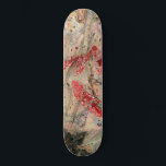 Maßgeschneiderte, moderne Abstrakte Kunstvorlage Skateboard<br><div class="desc">Individuell moderne Abstrakte Kunstvorlage Trendy Red Brown Black Blank Skateboard.</div>