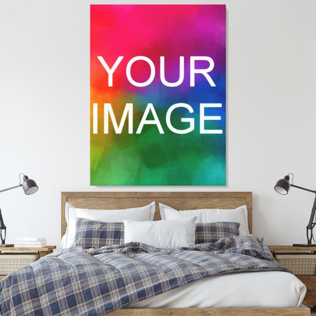 Maßgeschneiderte moderne Elegant Vertikale hohe Qu Leinwanddruck (Insitu (Schlafzimmer))