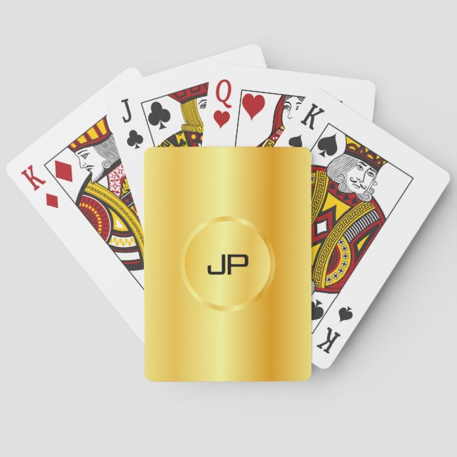 Maßgeschneiderte moderne elegante Imitate - Goldmo Spielkarten (Rückseite)