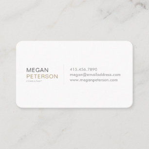 Maßgeschneiderte, moderne Gold Grau Business Card Visitenkarte