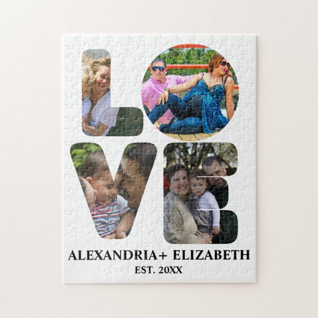 Maßgeschneiderte moderne Liebe 4 Foto Collage für  (Vertikal)