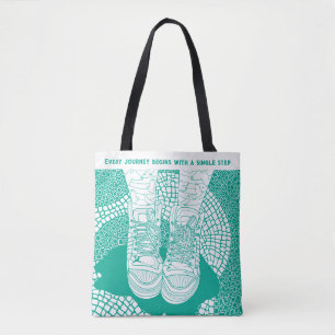 Maßgeschneiderte, moderne Linie Grafik Tasche