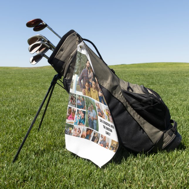 Maßgeschneiderte moderne Version 14 Vorlage für Fo Golfhandtuch (Gras)