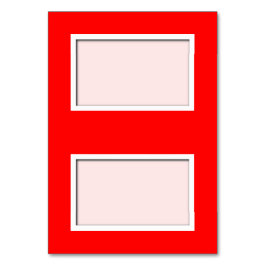 Maßgeschneiderte Mohnblüte Platzkarte Tischnummer