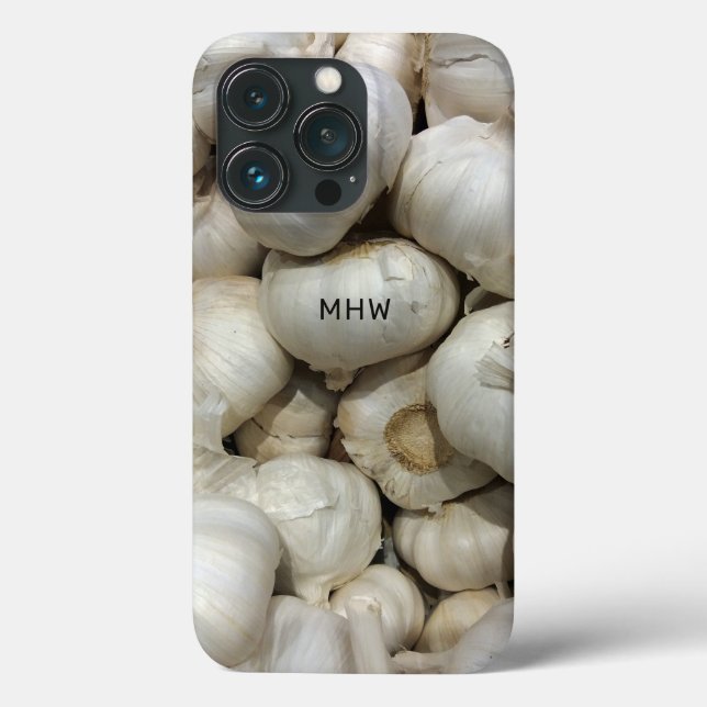 Maßgeschneiderte Monogram Knoblauchgehäuse Case-Mate iPhone Hülle (Rückseite)