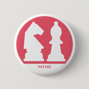 Maßgeschneiderte Monogramm- und Farbtasten CHESS Button