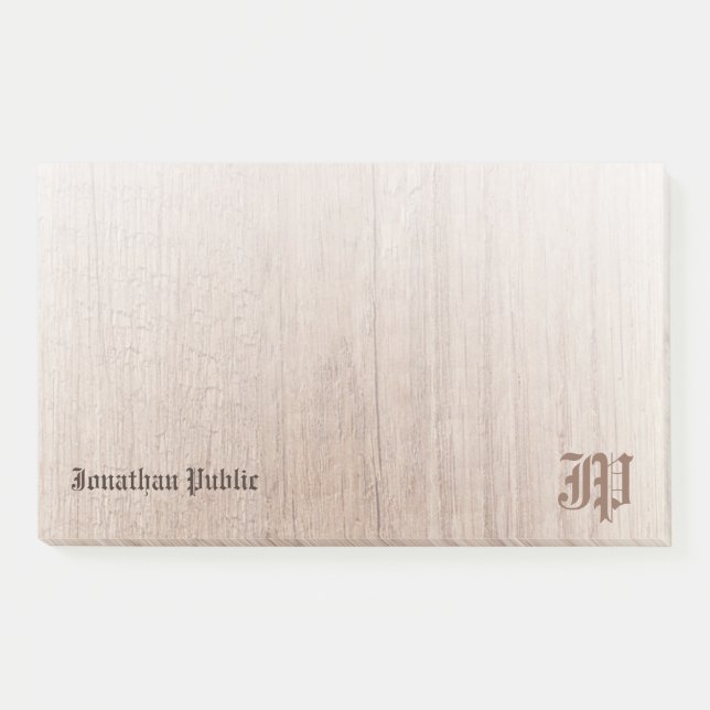 Maßgeschneiderte Monogramm-Vorlage Post-it Klebezettel (Vorderseite)