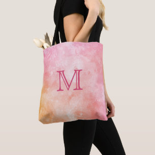 Maßgeschneiderte Monogramm Watercolor Splash Tasch Tasche