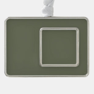 Maßgeschneiderte Moosgrün-Gerahmte Ornamente Rahmen-Ornament Silber