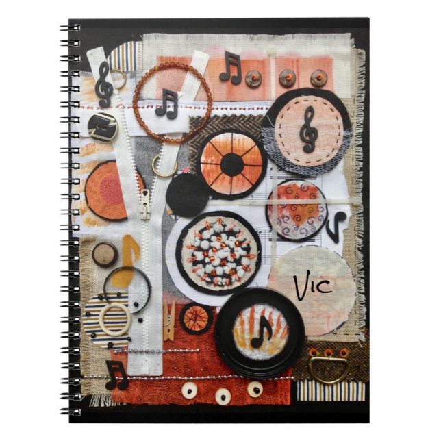 Maßgeschneiderte Musik Notizblock (Vorderseite)