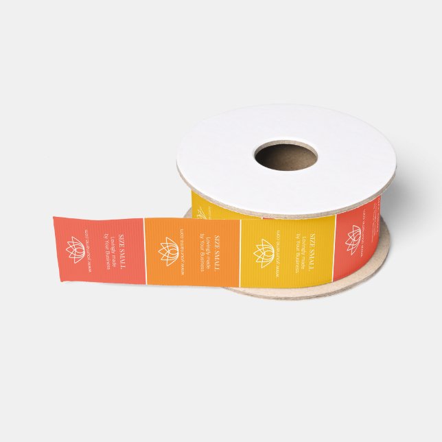Maßgeschneiderte Nähte in Bekleidungsetiketten obe Ripsband (Spule)