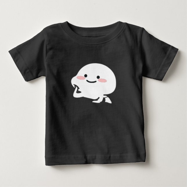 Maßgeschneiderte Niedliche Illustration von Quby-A Baby T-shirt (Vorderseite)