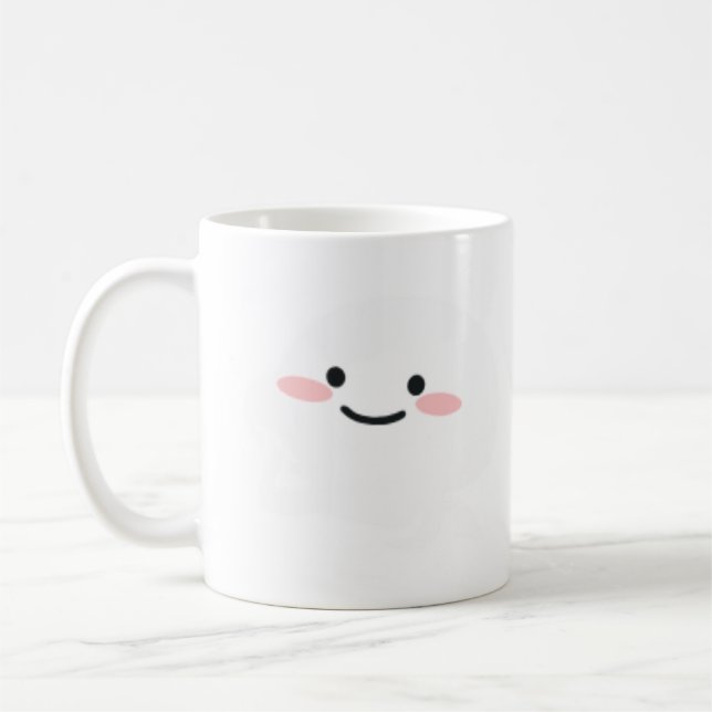 Maßgeschneiderte Niedliche Illustration von Quby-A Kaffeetasse (Links)
