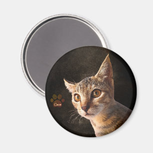 Maßgeschneiderte Niedliche Katze Katzen Dosenvorla Magnet