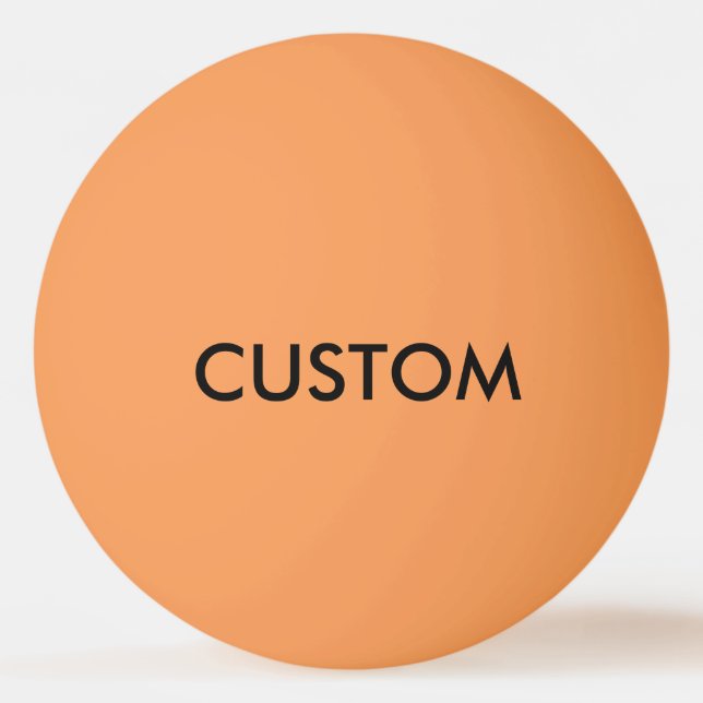 Maßgeschneiderte ORANGE Pong Ball Blank Template Tischtennisball (Vorderseite)