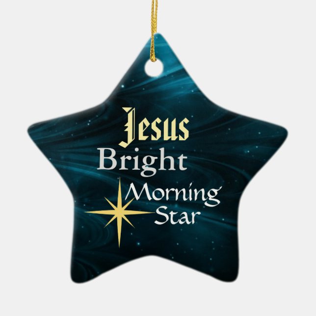 Maßgeschneiderte Ornamente für Jesus Morning Star (Vorne)
