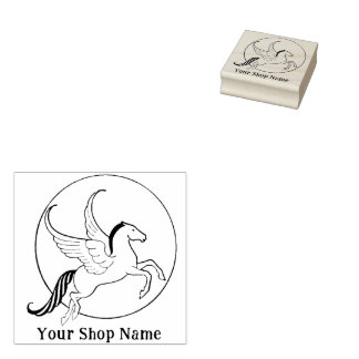 Maßgeschneiderte Pegasus-Kleinunternehmen Gummistempel
