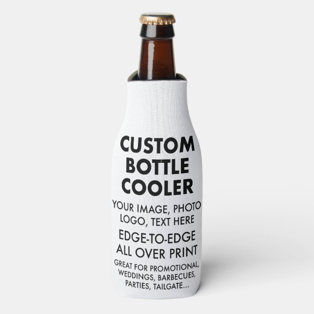 Maßgeschneiderte Personalisierte Bierflasche Coole Flaschenkühler (Flaschenvorderseite)