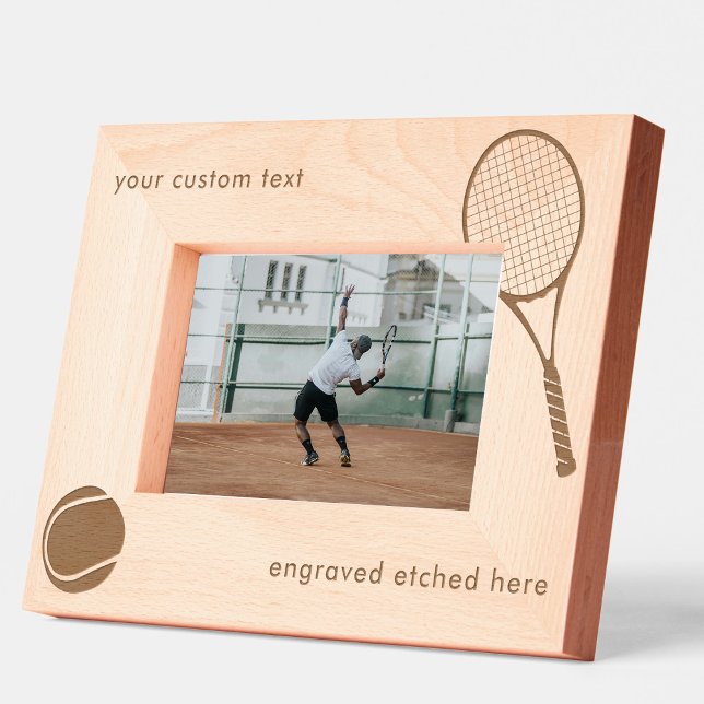 Maßgeschneiderte, Personalisierte Bilderrahmen-Ten Geätzte Rahmen (Custom Personalized Engraved Picture Frame Tennis)
