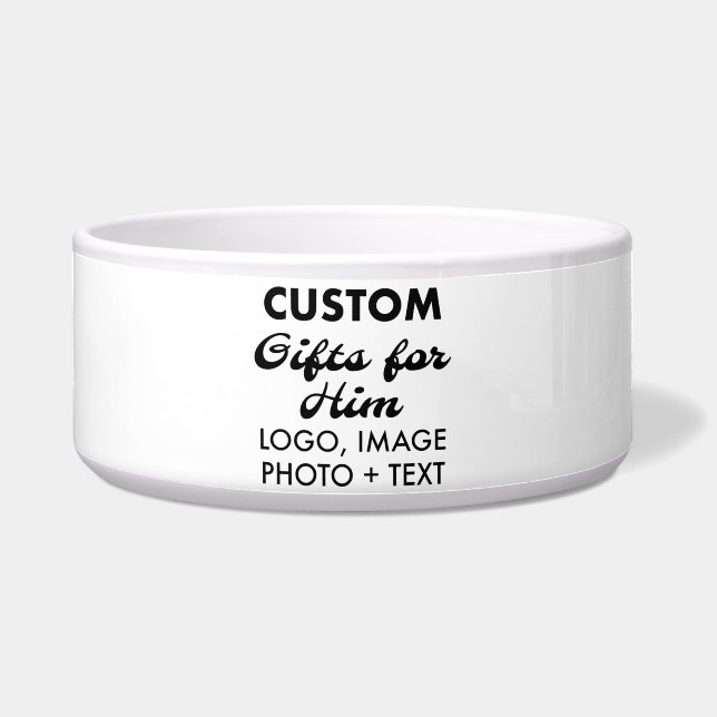 Maßgeschneiderte personalisierte Hundeschale 7" Napf (Vorderseite)