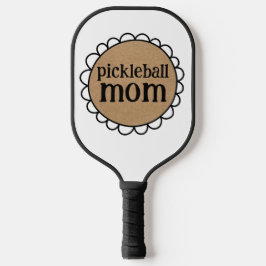 Maßgeschneiderte PICKLEBALL-MAMA - Skalierte Kante Pickleball Schläger