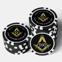 Maßgeschneiderte Poker Chips | Platz und Kompass