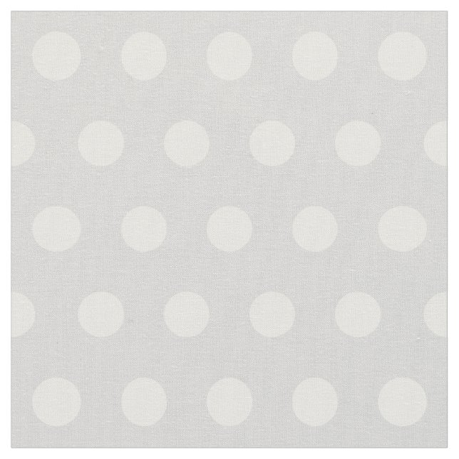 Maßgeschneiderte Polka-Punktmuster in hellgrau Stoff (Nahaufnahme)
