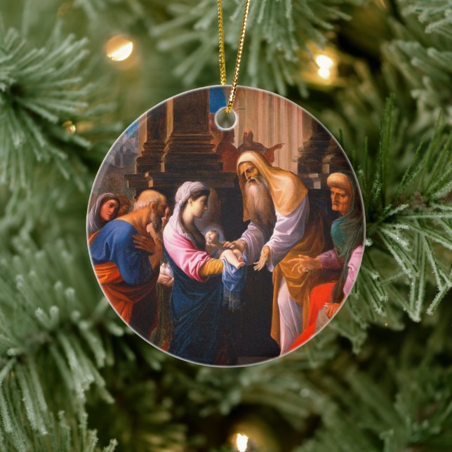 Maßgeschneiderte Präsentation unseres Herrn Keramik Ornament (Baum)