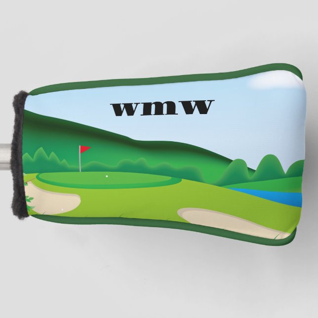 Maßgeschneiderte Putter-Abdeckung für Golf Blade Headcover (Vorderseite)