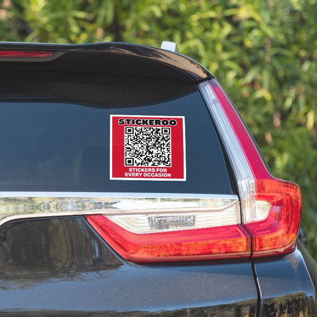 Maßgeschneiderte QR-Werbeaktion Aufkleber (Auto Seite)