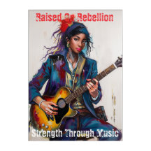 Maßgeschneiderte rebellische Gitarrist Art Inspira