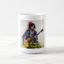 Maßgeschneiderte rebellische Gitarrist Art Inspira