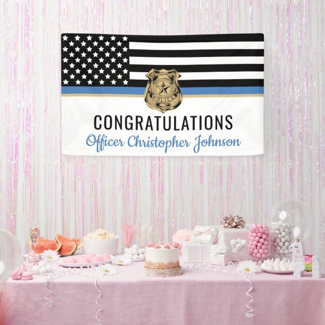 Maßgeschneiderte Regelung für die Polizeieinweisun Banner (Party)