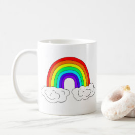 Maßgeschneiderte Regenbogen-Tasse. Kaffeetasse
