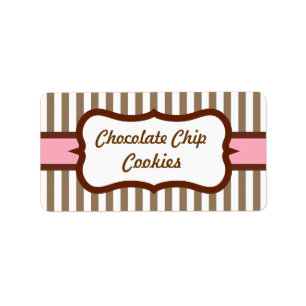 Maßgeschneiderte Retro-Bäckerei-Labels Adressaufkleber