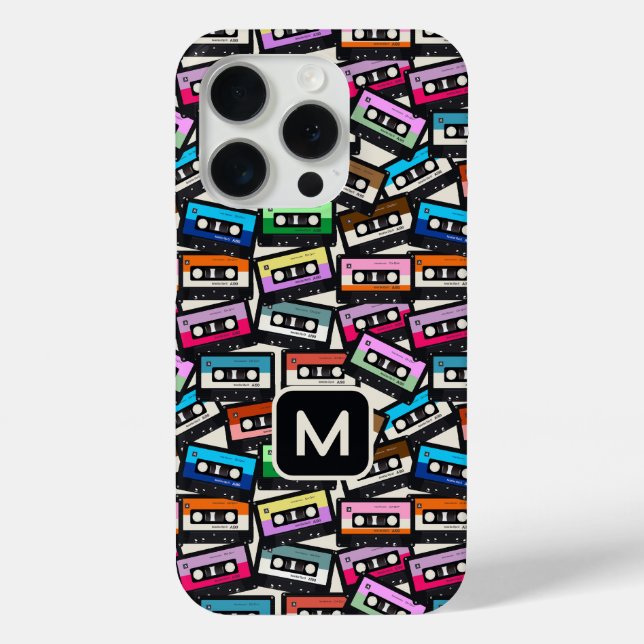 Maßgeschneiderte Retro-Ketten für Monogramm Case-Mate iPhone Hülle (Rückseite)
