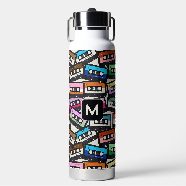 Maßgeschneiderte Retro-Ketten für Monogramm Trinkflasche (Vorderseite)