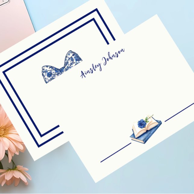 Maßgeschneiderte Rose, verzierte Buchillustrierung Mitteilungskarte (Von Creator hochgeladen)