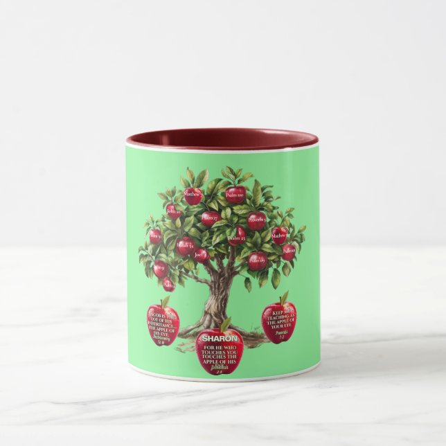 Maßgeschneiderte Rote Apfelbaum der Lebensbibel Ve Tasse (Zentrum)