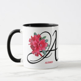 Maßgeschneiderte rote Blume für Audrey Tasse