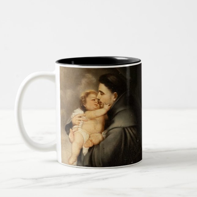 Maßgeschneiderte Saint Anthony Zweifarbige Tasse (Links)