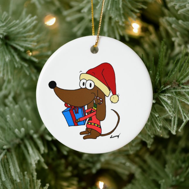 Maßgeschneiderte Santa Midge Keramik Ornament (Baum)