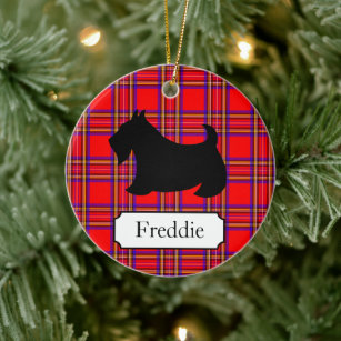 Maßgeschneiderte schottische Terrier-Ornament Keramik Ornament