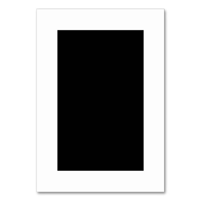 Maßgeschneiderte Schwarz/Weiß-Tischnummer Tischnummer (Vorderseite)